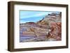Rocky landscape, White Domes Area, Valley of Fire State Park, Nevada, USA.-Michel Hersen-Framed Photographic Print