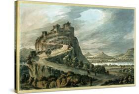 Rocky Landscape with Castle-Robert Adam-Stretched Canvas