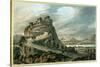 Rocky Landscape with Castle-Robert Adam-Stretched Canvas