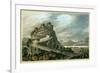 Rocky Landscape with Castle-Robert Adam-Framed Giclee Print