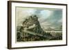 Rocky Landscape with Castle-Robert Adam-Framed Giclee Print