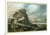 Rocky Landscape with Castle-Robert Adam-Framed Giclee Print