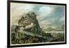 Rocky Landscape with Castle-Robert Adam-Framed Giclee Print