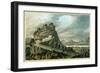 Rocky Landscape with Castle-Robert Adam-Framed Giclee Print