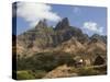 Rocky Landscape with Farm Buildings, Santiago, Cape Verde, Africa-Michael Runkel-Stretched Canvas