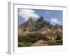 Rocky Landscape with Farm Buildings, Santiago, Cape Verde, Africa-Michael Runkel-Framed Photographic Print