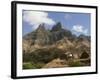 Rocky Landscape with Farm Buildings, Santiago, Cape Verde, Africa-Michael Runkel-Framed Photographic Print