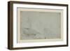 Rocky Landscape with Standing Figure-Richard Wilson-Framed Premium Giclee Print