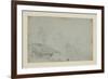 Rocky Landscape with Standing Figure-Richard Wilson-Framed Giclee Print