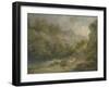 Rocky Landscape with Two Men on a Horse, 1791-George Morland-Framed Giclee Print