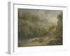 Rocky Landscape with Two Men on a Horse, 1791-George Morland-Framed Giclee Print