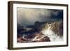 Rocky Landscape with Waterfall in Smaland, 1859-Marcus Larson-Framed Giclee Print