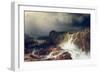 Rocky Landscape with Waterfall in Smaland, 1859-Marcus Larson-Framed Giclee Print