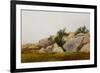 Rocky Landscape-John Frederick Kensett-Framed Giclee Print