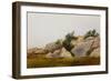 Rocky Landscape-John Frederick Kensett-Framed Giclee Print