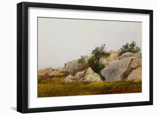 Rocky Landscape-John Frederick Kensett-Framed Giclee Print