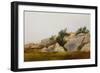 Rocky Landscape-John Frederick Kensett-Framed Giclee Print