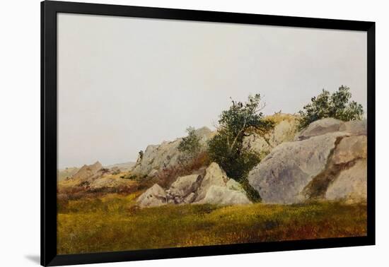 Rocky Landscape-John Frederick Kensett-Framed Giclee Print