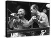 Rocky Marciano Landing a Punch on Jersey Joe Walcott, Sept. 23, 1952-null-Stretched Canvas