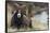 Rocky Mountain Bighorn Sheep Ram-Ken Archer-Framed Stretched Canvas
