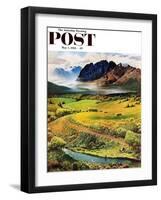 "Rocky Mountain Fly Fishing" Saturday Evening Post Cover, May 5, 1956-John Clymer-Framed Giclee Print