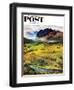 "Rocky Mountain Fly Fishing" Saturday Evening Post Cover, May 5, 1956-John Clymer-Framed Giclee Print