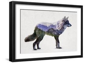 Rocky Mountain Grey Wolf-Davies Babies-Framed Premium Giclee Print