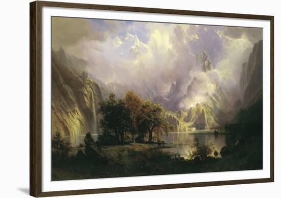 Rocky Mountain Landscape, 1870-Albert Bierstadt-Framed Giclee Print