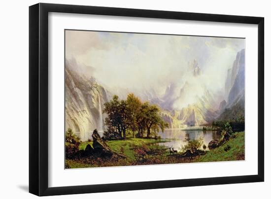 Rocky Mountain Landscape, 1870-Albert Bierstadt-Framed Giclee Print