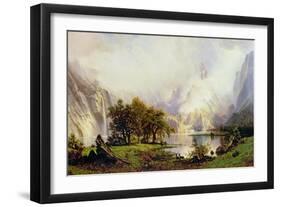 Rocky Mountain Landscape, 1870-Albert Bierstadt-Framed Giclee Print