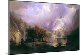 Rocky Mountain Landscape-Albert Bierstadt-Mounted Giclee Print