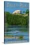 Rocky Mountain Naitonal Park - Hallet Peak-Lantern Press-Stretched Canvas