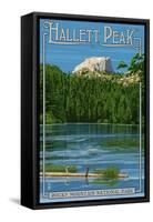 Rocky Mountain Naitonal Park - Hallet Peak-Lantern Press-Framed Stretched Canvas