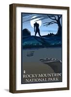 Rocky Mountain National Park, Co - Bigfoot, c.2009-Lantern Press-Framed Art Print