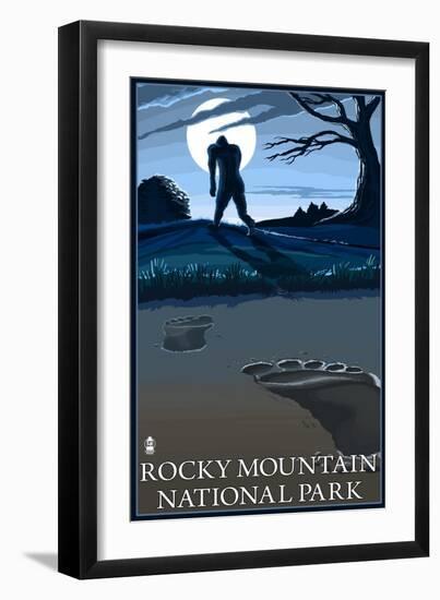 Rocky Mountain National Park, Co - Bigfoot, c.2009-Lantern Press-Framed Art Print