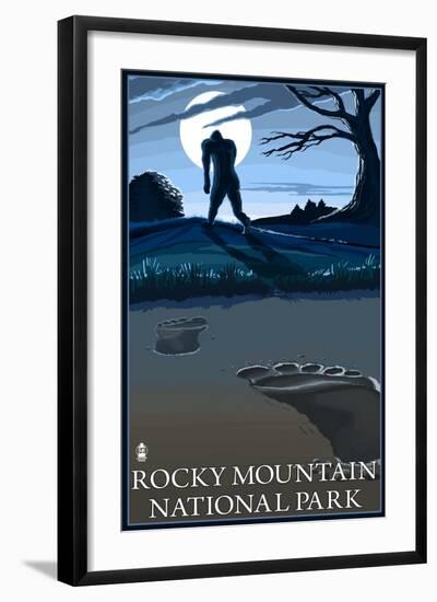 Rocky Mountain National Park, Co - Bigfoot, c.2009-Lantern Press-Framed Art Print