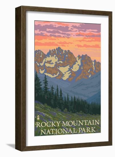 Rocky Mountain National Park, Co - Spring Flowers, c.2009-Lantern Press-Framed Art Print