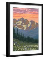 Rocky Mountain National Park, Co - Spring Flowers, c.2009-Lantern Press-Framed Art Print