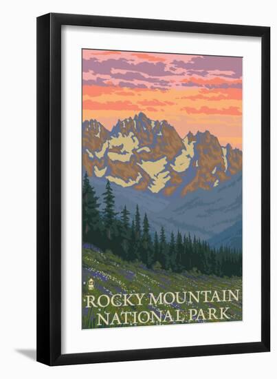 Rocky Mountain National Park, Co - Spring Flowers, c.2009-Lantern Press-Framed Art Print