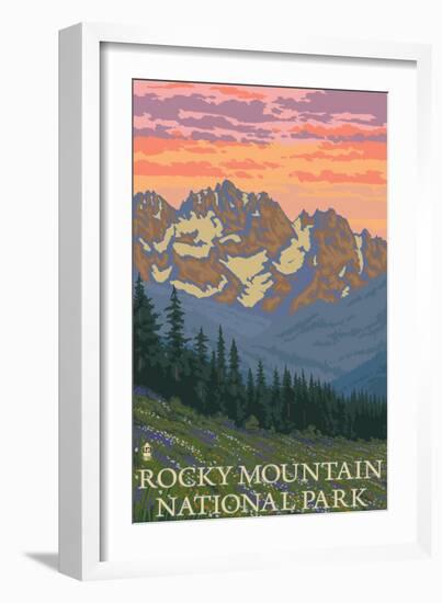 Rocky Mountain National Park, Co - Spring Flowers, c.2009-Lantern Press-Framed Art Print