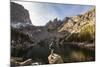 Rocky Mountain National Park, Colorado: An Adult Male Stands Alongside Emerald Lake-Ian Shive-Mounted Photographic Print