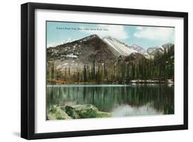 Rocky Mountain National Park, Colorado, Bear Lake View of Long's Peak, Estes Park-Lantern Press-Framed Art Print