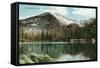 Rocky Mountain National Park, Colorado, Bear Lake View of Long's Peak, Estes Park-Lantern Press-Framed Stretched Canvas