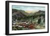 Rocky Mountain National Park, Colorado, General View of Estes Park-Lantern Press-Framed Art Print