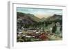 Rocky Mountain National Park, Colorado, General View of Estes Park-Lantern Press-Framed Art Print