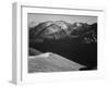 Rocky Mountain National Park Colorado Panorama Of Barren Mountains & Shadowed Valley 1933-1942-Ansel Adams-Framed Art Print