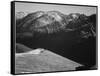 Rocky Mountain National Park Colorado Panorama Of Barren Mountains & Shadowed Valley 1933-1942-Ansel Adams-Framed Stretched Canvas