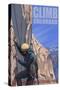 Rocky Mountain National Park, Colorado, Rock Climber-Lantern Press-Stretched Canvas