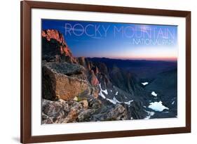 Rocky Mountain National Park, Colorado - Sunrise-Lantern Press-Framed Art Print