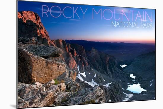 Rocky Mountain National Park, Colorado - Sunrise-Lantern Press-Mounted Art Print